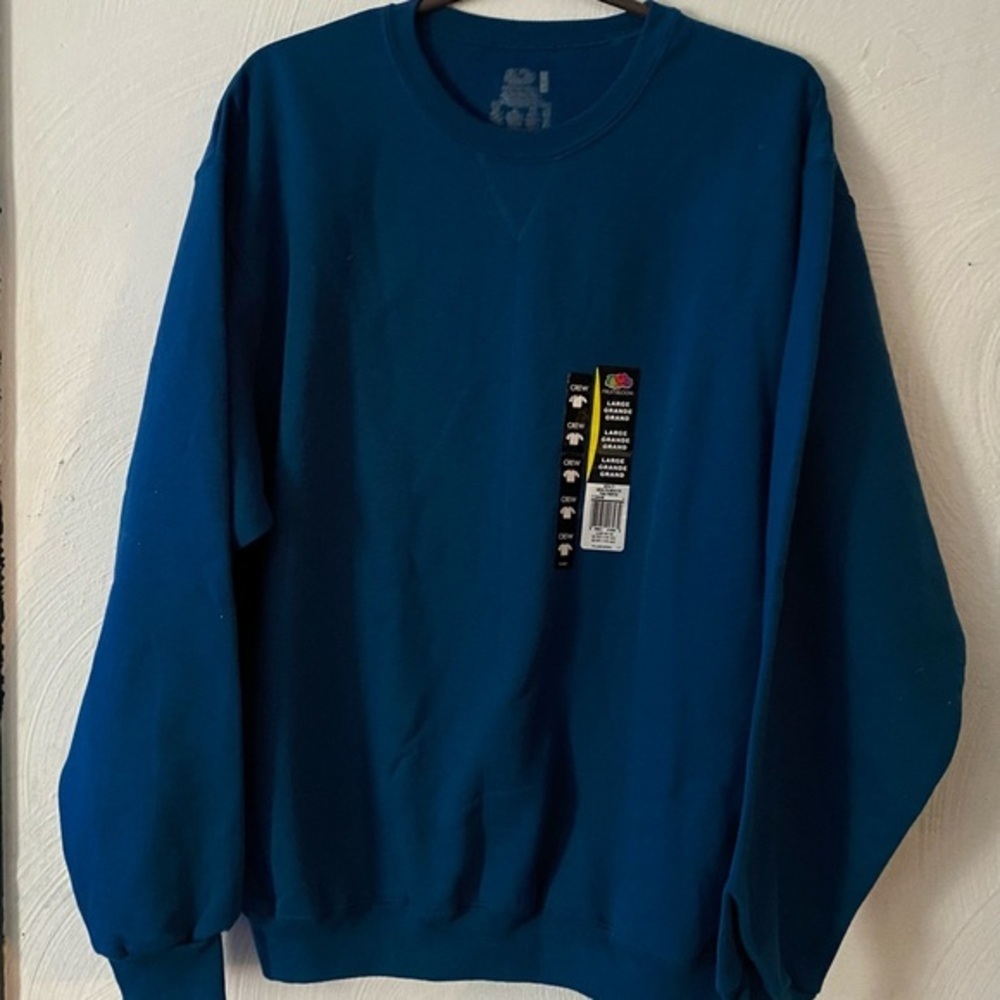 Fruit Of The Loom Sweatshirt Size L (42-44) Mens Pull Over NEW